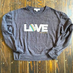 Spiritual Gangster Sweater- dark grey, excellent condition.